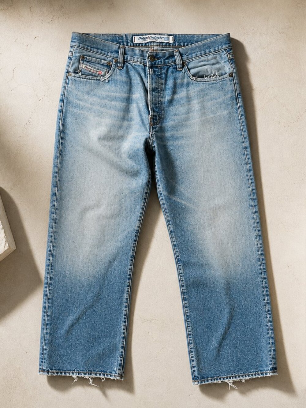 Diesel Industry Jeans 36x30 Made in Italy 2001 Vintage Wash Iconic Button Fly